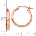 thumbnail image 4 of 10k Rose Gold Hoop Earrings, 4 of 4