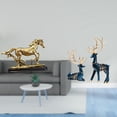 thumbnail image 2 of Figura de caballo,Escultura de caballo en miniatura coleccionable,Estatua de animal de adorno de caballo de resina para decoración del hogar,Estatua de ciervo alce,Figuras de alce y, 2 of 8