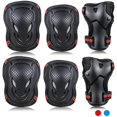 thumbnail image 1 of Kids/Adult Skateboard Elbow and Knee Pads Wrist Guard Protector 6 in 1 Protective Gear Set Ice Roller Skating Cycling Riding Scooter Skateboard Bicycle Inline Skating, 1 of 7