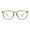 Gray, variant on Hipster Rectangle Plastic Keyhole Blue Light Filtering Computer Glasses Black