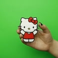 thumbnail image 2 of HELLO KITTY HUG, Officially Licensed, Iron-On / Sew-On, Embroidered PATCH - 3" x 3.5", 2 of 2