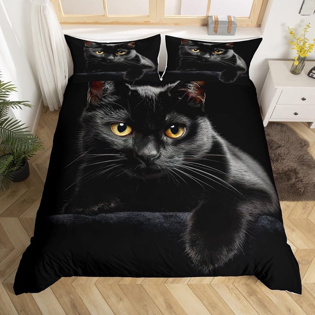 Funda de edredón Feelyou Cat, edredón para mascotas y gatos, tamaño queen