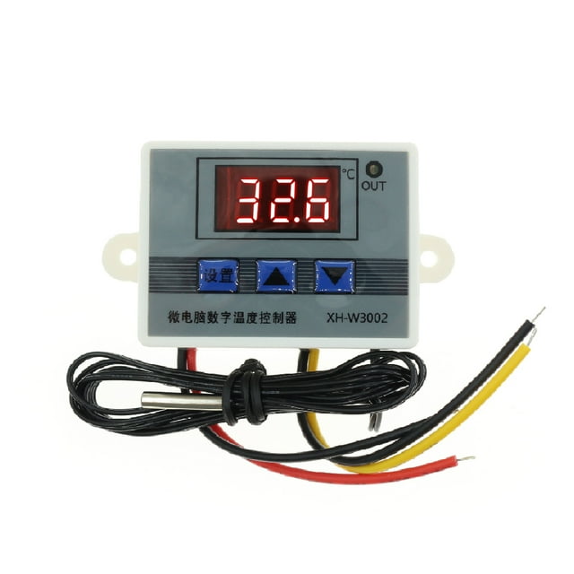 Maoww Thermometer LED Screen Temperature Controller 50/60Hz Humidity Regulator Cooling Control Multipurpose Hygrometer 24V 1Set