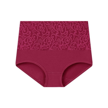 Clearance Horkkom Cotton Underwear for Women Plus Size High Waisted Ladies Panties Color Block Comfy Breathable Underwear XS-5XL  Gifts for Women