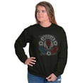 thumbnail image 5 of Patriotic Vintage American Mechanic Long Sleeve TShirt Men Women Brisco Brands X, 5 of 6