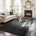 thumbnail image 3 of Elephant Area Rug 6x9 Washable Rug Non Slip Funny Animal Bathtub Abstract Art Grey Large Area Rug Soft Stainresistant Indoor Floor Carpet for Living Room Bedroom Home Office Dining Room Nursery, 3 of 8