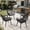 Gray/Black, variant on AVAWING Patio Wicker Dining Chairs Set of 2, All-Weather Woven Rattan & Iron Chairs, Gray/Black