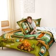 thumbnail image 4 of Catabedysis Retro Camper Full Size Comforter Sets,Camp Life Print Bedding Comforter Set For Boys,Multicolor,Polkadot Reversible,3 Pieces,1 Comforter and 2 Pillowcases, 4 of 7