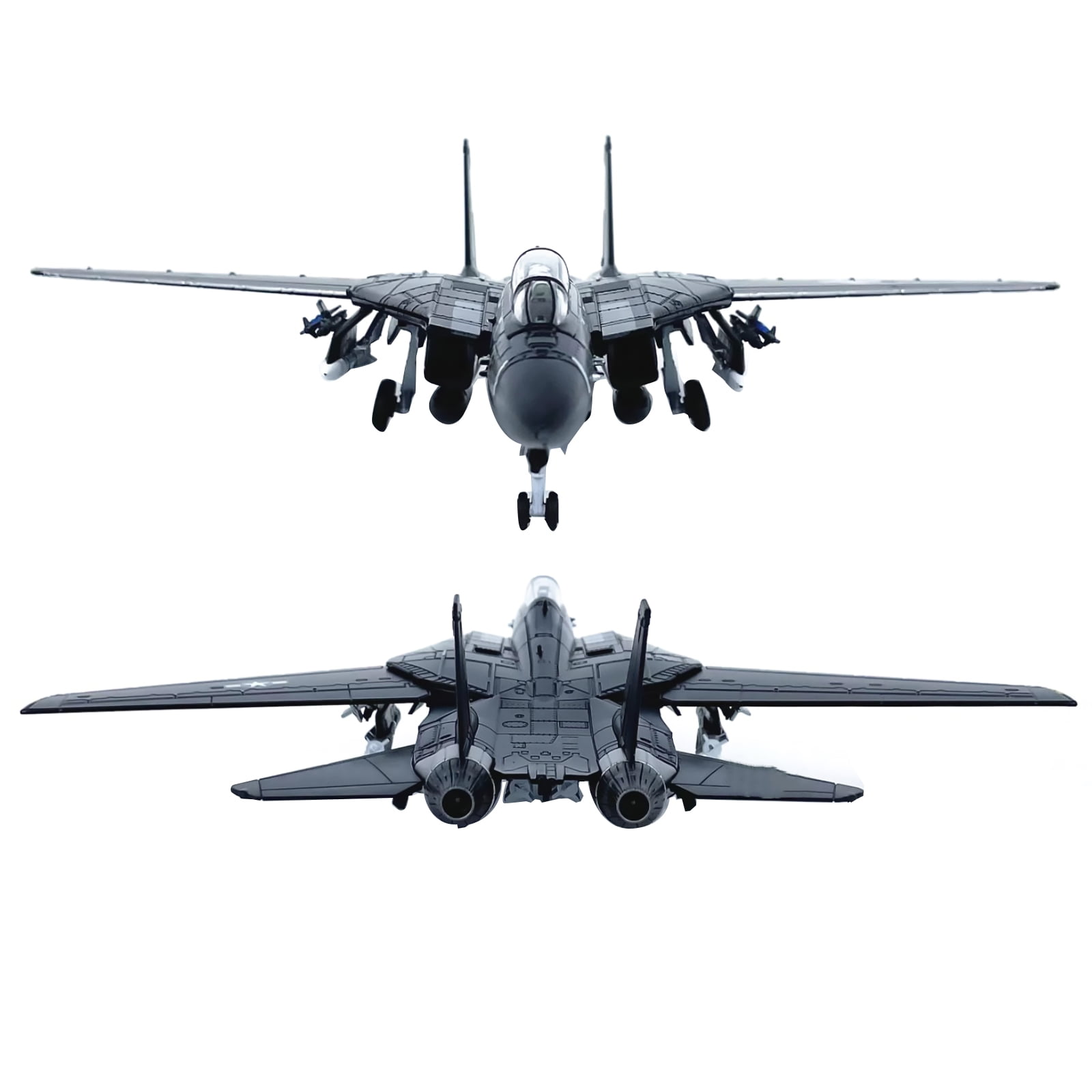 Desktop Ornament American F14 Tomcat Alloy Fighter VX-4 Model Airplane, 19.3cm Long