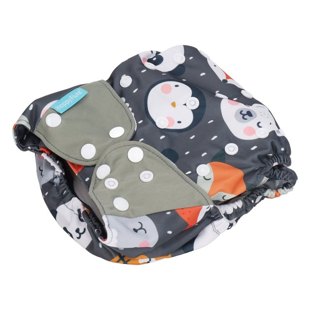 Pañales De Tela, Talla única Pañal De Tela Suave Para Bebé Estampado Lindo Ajustable Evita Fugas Laterales Para Bebé ANGGREK AC7338