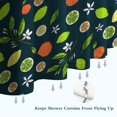 thumbnail image 6 of Mixed Citrus Fruit Leaves DarkGreen Pattern Shower Curtain 36"x72" ,Bathroom Decorative Shower Curtains Set with 12 Hooks,Modern Waterproof Washable Shower Curtain, 6 of 6