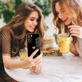 thumbnail image 5 of Compatible with Samsung Galaxy S21 FE Case Love Heart Plating Electroplate Luxury Elegant Case Camera Protector Soft TPU Protective Corner Back Cover Galaxy S21 Fe Case -Black, 5 of 10