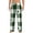 Black, variant on Green White Lumberjack Plaid Men's Straight Lounge Pajama Pants: The Ultimate in Comfortable Sleepwear