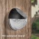 thumbnail image 3 of Juego de 2 luces solares LED para pared exterior, IP65, impermeables, decorativas, luz blanca cálida, luces para valla de pared, patio, jardín, puerta de entrada, 3 of 5