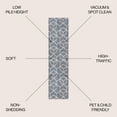 thumbnail image 6 of JONATHAN Y SUPERSOFT 2 x 8 Runner Rug, Tumbling Blocks Modern Geometric - Gray/White, SEU101F-28, 6 of 8