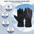 thumbnail image 4 of Womens Winter Gloves Hwkond Motorcycle Gloves Suitable For 9.5 To 10cm Palm Width Touchscreen Riding Gloves Skiing Racing Motocross Riding Bike Gloves One Pair on Sale, 4 of 7