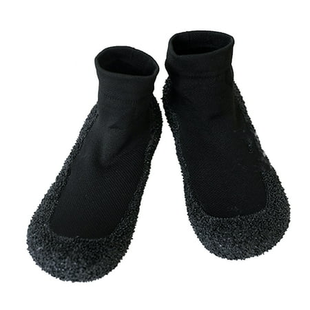 

huanledash 1 Pair Beach Shoes Solid Color Wear-resistant Lightweight Women Barefoot Sock Shoes for Running