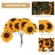 thumbnail image 2 of 100 mini girasoles artificiales de papel para decoración de bodas (naranja), 2 of 6