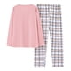 thumbnail image 4 of Gibobby Conjunto de pijama para mujer Conjunto de pijamas para mujer, pijamas de talla grande para mujer, pijamas informales, tirantes de encaje para mujer(Rosa,M), 4 of 5