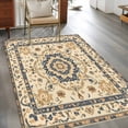 thumbnail image 3 of 3'x5' Area Rugs, Yellow Blue Boho Indoor Outdoor Area Rug for Living Room Bedroom, Rustic Southwestern Ethnic Geometric Washable Bathroom Rugs Kitchen Floor Carpet Mats Home Decor Aesthetic, 3 of 8
