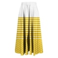 thumbnail image 3 of ameIAEA Women A-Line High Waist Midi Skirt Color Block Ruffle Flowy Skirts 2024 Fall Trendy Skirt, 3 of 6
