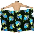 thumbnail image 3 of HAPPY BAY Men's Pareo Standard Party Surf Sarong Beach Wrap One Size Lake, Hibiscus Summer Vacation Aloha, 3 of 3
