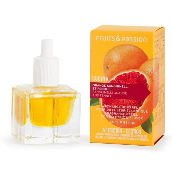 Cucina Recharge de Diffuseur Électrique Orange Sanguinelli et Fenouil