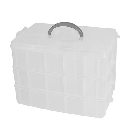 Unique Bargains Home Travel Plastic 3 Layers Design Detachable
