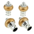 thumbnail image 4 of jifeng 4 Pcs Embouts de Tringle à Rideau Décoratifs Embouts de Tringle à Rideau Têtes de Tringle Embouts Style Or Brillant_1, 4 of 8