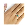 thumbnail image 4 of JewelersClub Emerald Ring Birthstone Jewelry – 0.50 Carat Emerald Sterling Silver Ring Jewelry with White Diamond Accent – Gemstone Rings with Hypoallergenic Sterling Silver Band, 4 of 4