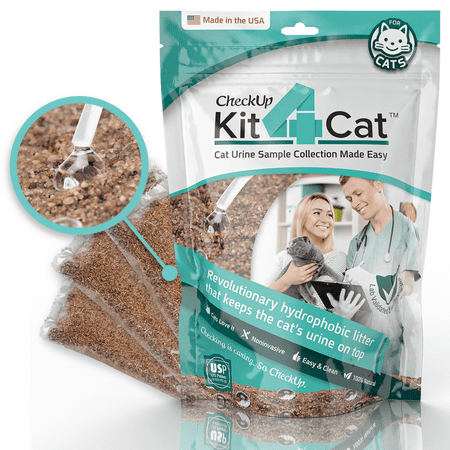 UPC: 0850873003000 | CheckUp Kit4Cat 2lb Hydrophobic Litter Sand Cat Urine Sample Collection Kit