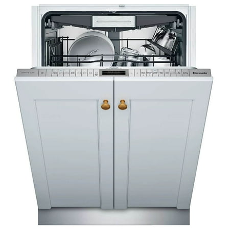 Thermador - Sapphire 24" Top Control Smart Built-In Stainless Steel Tub Dishwasher with 3rd Rack, 44 dba - Custom Panel Ready