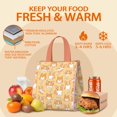 thumbnail image 5 of Corgi Dog and Footprints Insulated Lunch Bag for Women & Adults,Large Portable Soft Cooler Lunch Bag,Thermal Food Storage Tote with Pearl Cotton,8.66L,8.75x5.75x9.5 Inch, 5 of 6