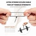 thumbnail image 4 of 300pcs Cable tie, black, available in multiple sizes, 8+6+4 inches, multi-purpose self-locking nylon cable tie, suitable for plastic cable tie in homes, offices, gardens, workshops and other places., 4 of 7