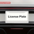 thumbnail image 5 of 1Pack License Plate Frames with White Leather Texture Pattern Includes Screws & Caps Full Accessories Included Size 6.3x12.2inch(16x31cm), 5 of 8