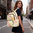 thumbnail image 6 of Pzuqiu Cute Axolotl Floral Backpack for Girls 17 Inch School Backpack Breathable Padded Shoulder Bag for Teens Students Daily Use Travel Hiking Lightweight Bookbag Age 6-18, 6 of 7