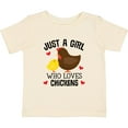thumbnail image 3 of Inktastic Just a Girl Who Loves Chickens Girls Baby T-Shirt, 3 of 5