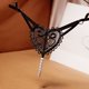 thumbnail image 2 of Bragas transparentes para mujer, ropa interior dulce, tangas de entrepierna abierta, lencería Sexy bordada, tangas eróticas con cuentas, parte trasera en T, 2 of 4