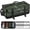 Green Camo, variant on Large Fishing Tackle Bag for Soft Plastic Baits Storage, 20PCS Soft Bait Clear Storage Bag, Fishing Gear Organizer for Weights, Reels & Hooks, 900D Waterproof Oxford Fabric