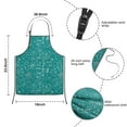thumbnail image 3 of Math Equations Science Tools Green Pattern Kids Aprons for Girls and Boys,Adjustable Neck Strap Toddler Aprons for Kids Cooking Baking, 3 of 6