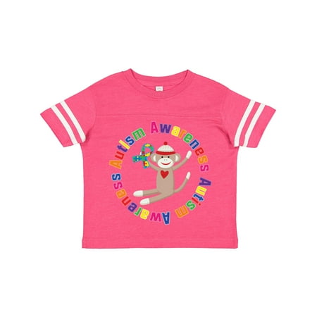 

Inktastic Autism Awareness Sock Monkey Gift Toddler Boy or Toddler Girl T-Shirt