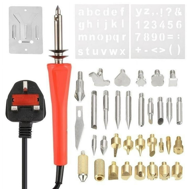WINONS Wood Burning Kit for Adults - Multifunctional Hot Knife with  Soldering Iron, 25 Pcs Pyrography Kit with Adjustable Temperature Switch -  WBT-0003