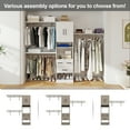 thumbnail image 4 of Sophshelter Divided 2 Doors 3 Drawers Closet Shelf Organizer, White 3D, 4 of 9