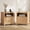 Natural Oak, variant on Satifur Nightstand with Charging Station and Smart LED Lights, Modern Fluted Bedside Table with 2 Drawers, End Table for Bedroom and Living Room, American Walnut, Set of 2