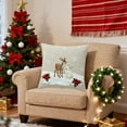 thumbnail image 5 of 17.7x17.7 in Christmas Cushion Covers with Insert, Pillowcase Cover for Living Room Sofa Festival Ambiance Holiday Decoration, AKLJWH, D, 5 of 6