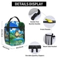 thumbnail image 5 of Insulated Lunch Box for Adults featuring Forest Spirit Art, Thermal Meal Prep Tote with Buckle Handle and Side Mesh Pocket, 5 of 6