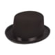 thumbnail image 1 of Sombrero de copa negro divertido para niños y adultos, sombrero fedora, disfraz, sombrero de mago de copa plana. 54cmx10cm, 1 of 9