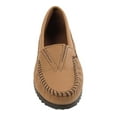 thumbnail image 2 of Minnetonka Women's Deerskin Gore Front Moccasin,Mocha Deerskin,6 M US, 2 of 5