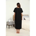 thumbnail image 6 of Ekouaer Women's House Dress with Pockets Long Nightgowns for Women House Dress Moo Moos for Women, 6 of 6