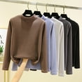 thumbnail image 6 of Lovskoo 2024 Thermal Underwear Long Johns for Women Fleece Lined Cold Weather Long Sleeve Self Heating Clothes Winter Base Layer Tops Coffee, 6 of 7